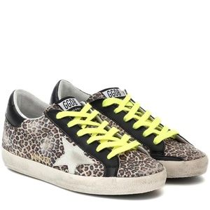 Golden Goose Superstar leopard print sneakers